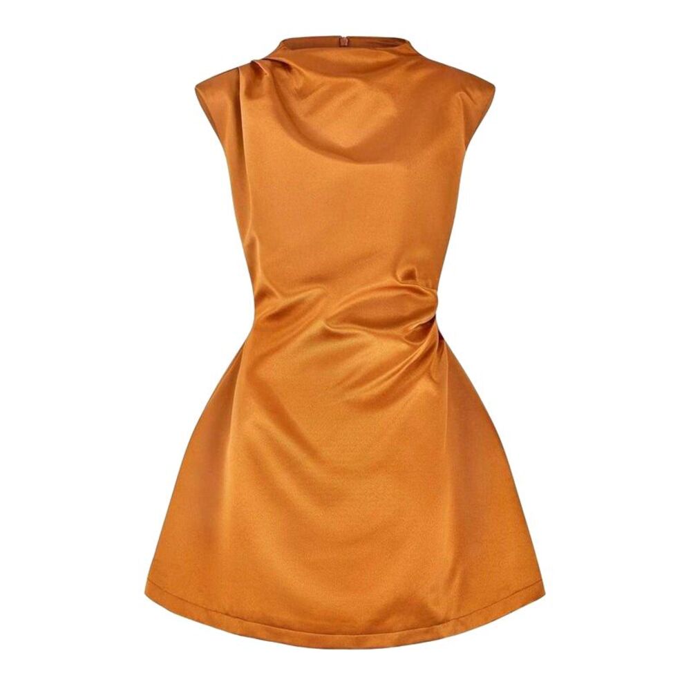 Odd Muse Womens/Ladies The Ultimate Satin Mini Dress / Bronze